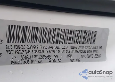 2018 Jeep Cherokee Latitude Plus Fwd from USA, damaged, VIN 1C4PJLLB5JD595089